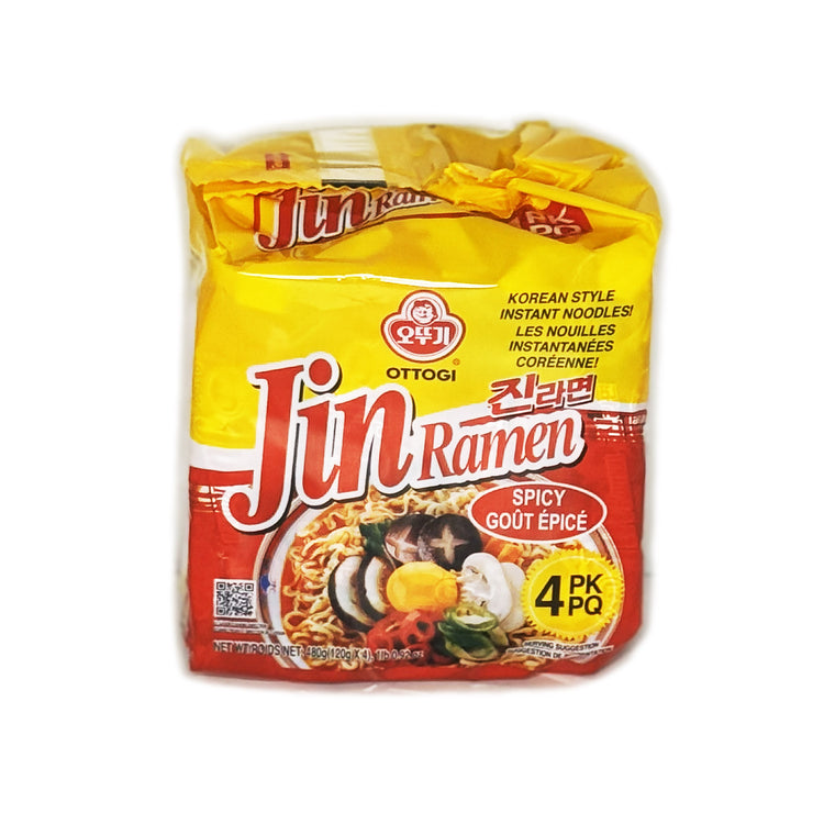 Jin Ramen Spicy 120g*4ea/pk