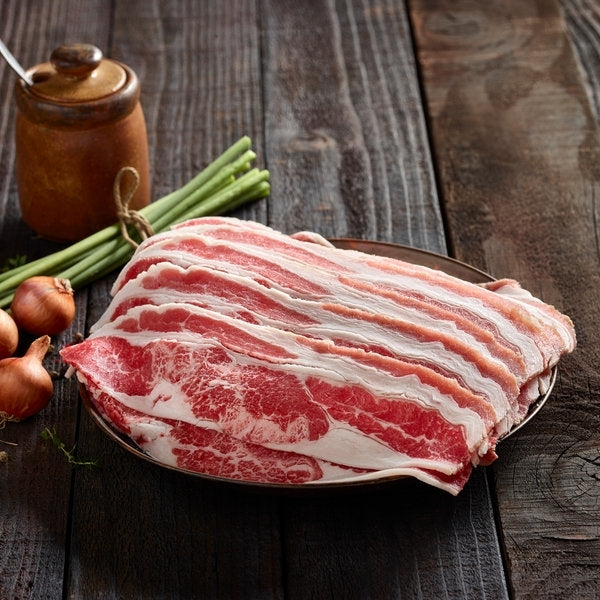 Navel plates (Beef Belly), Shabu Shabu, 1lb pack