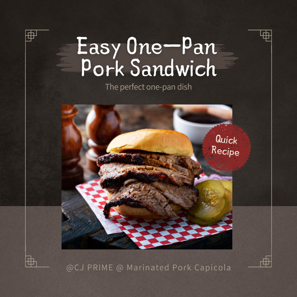 Easy One-Pan Marinated Pork Capicola Sandwich