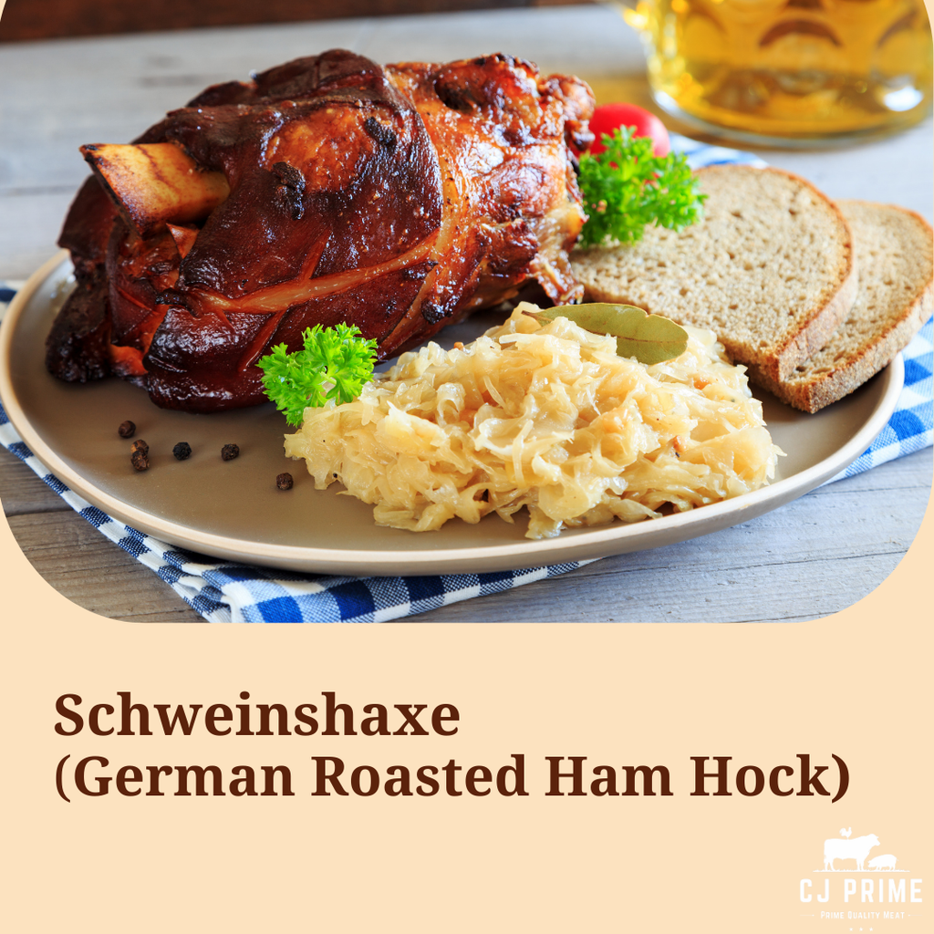 Crispy Bavarian Delight: Oven-Roasted Pork Hocks (Schweinshaxe Style)