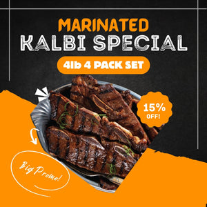 Marinated LA Kalbi Special – 4 Pack (15% OFF)