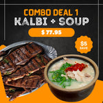 (Combo 1) KALBI + Pork Soup
